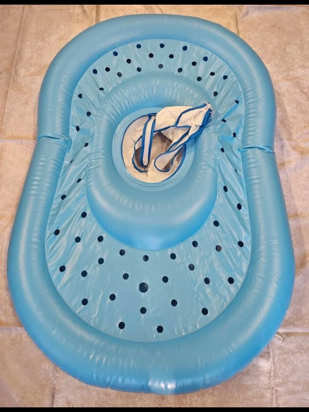 Inflatable Baby Float with Ocean Print